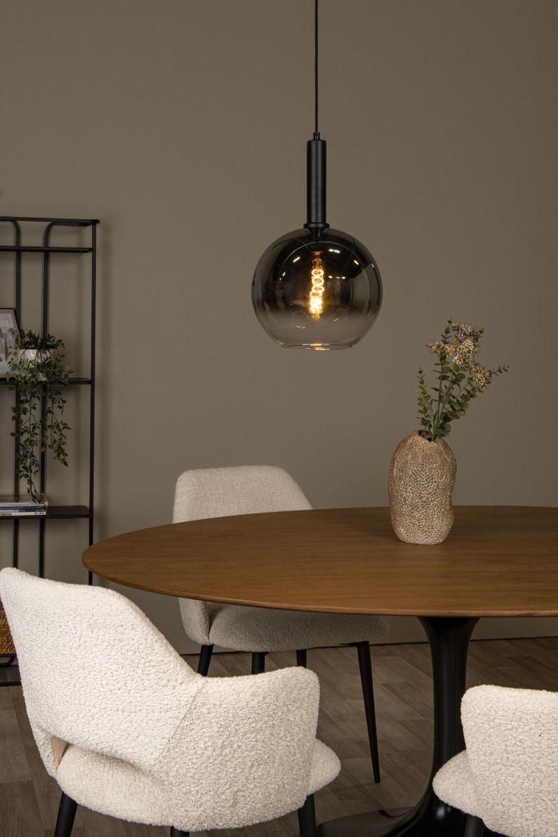 Lucide MARIUS - Závesné svietidlo - Ø 30 cm - 1xE27 - Čierna